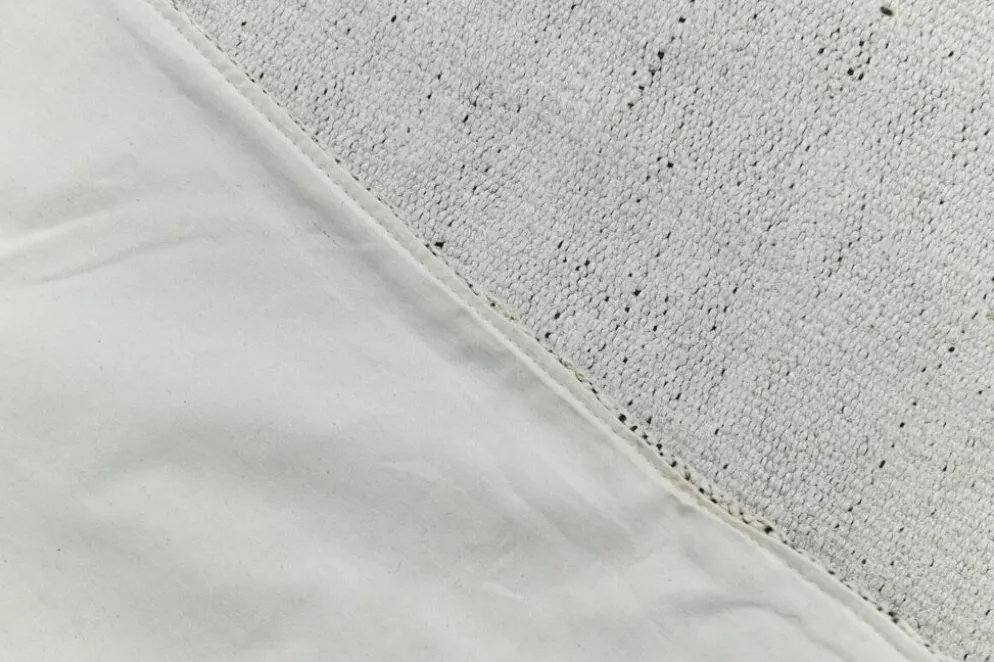 Tapis Kilim Vintage Turc Off White, Tapis Bohème Tissé à la Main, 23x328Cm