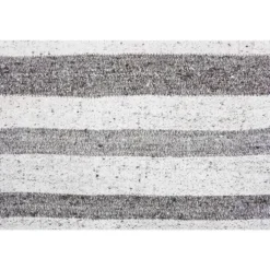 Tapis kilim vintage turc Oushak fait main en laine et coton blanc 157x230