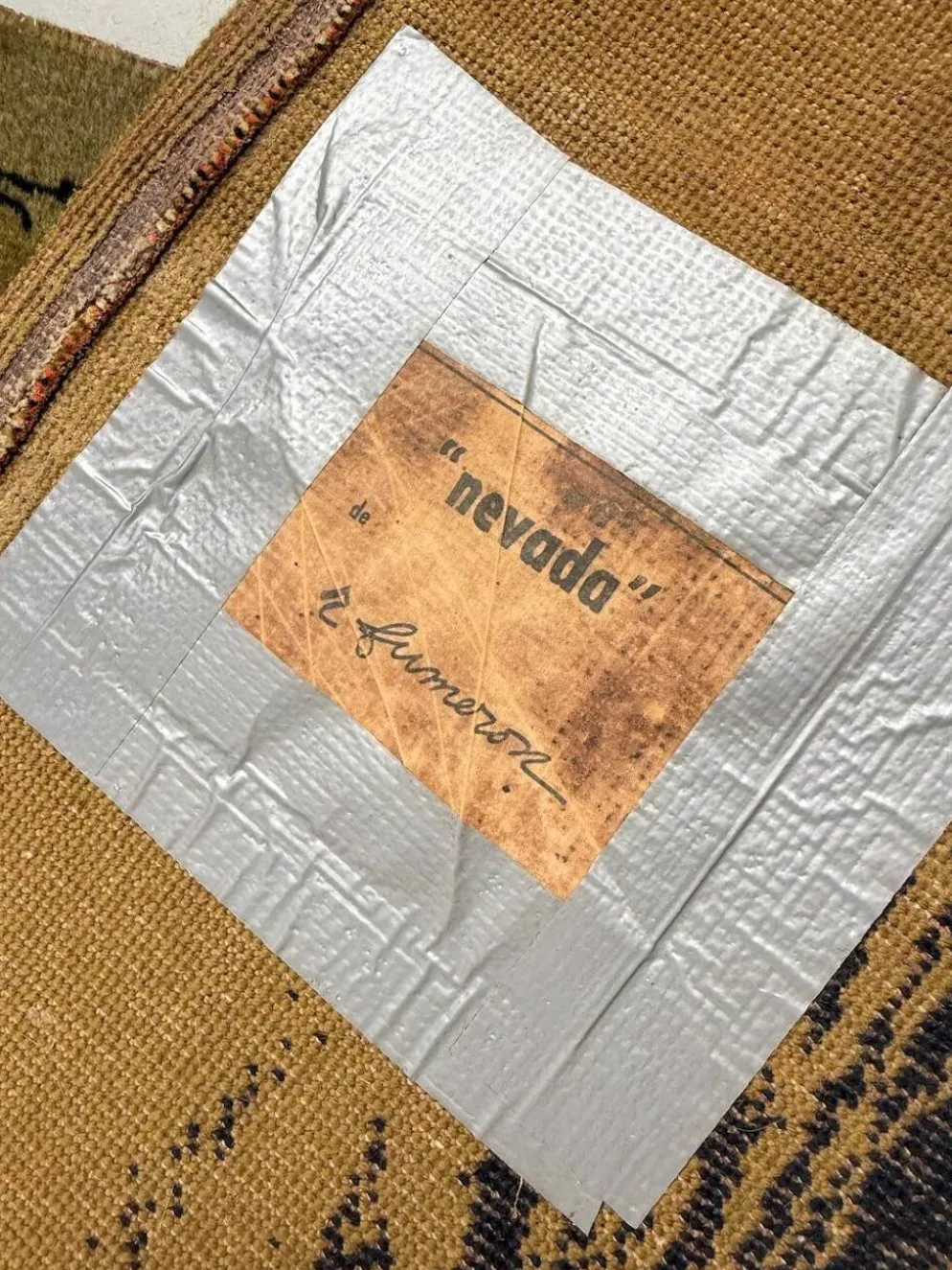 Tapis laine René Fumeron 1960 modèle Nevada
