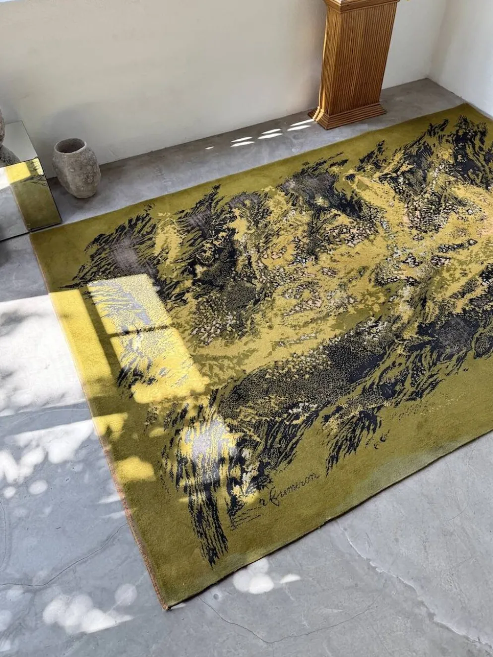 Tapis laine René Fumeron 1960 modèle Nevada