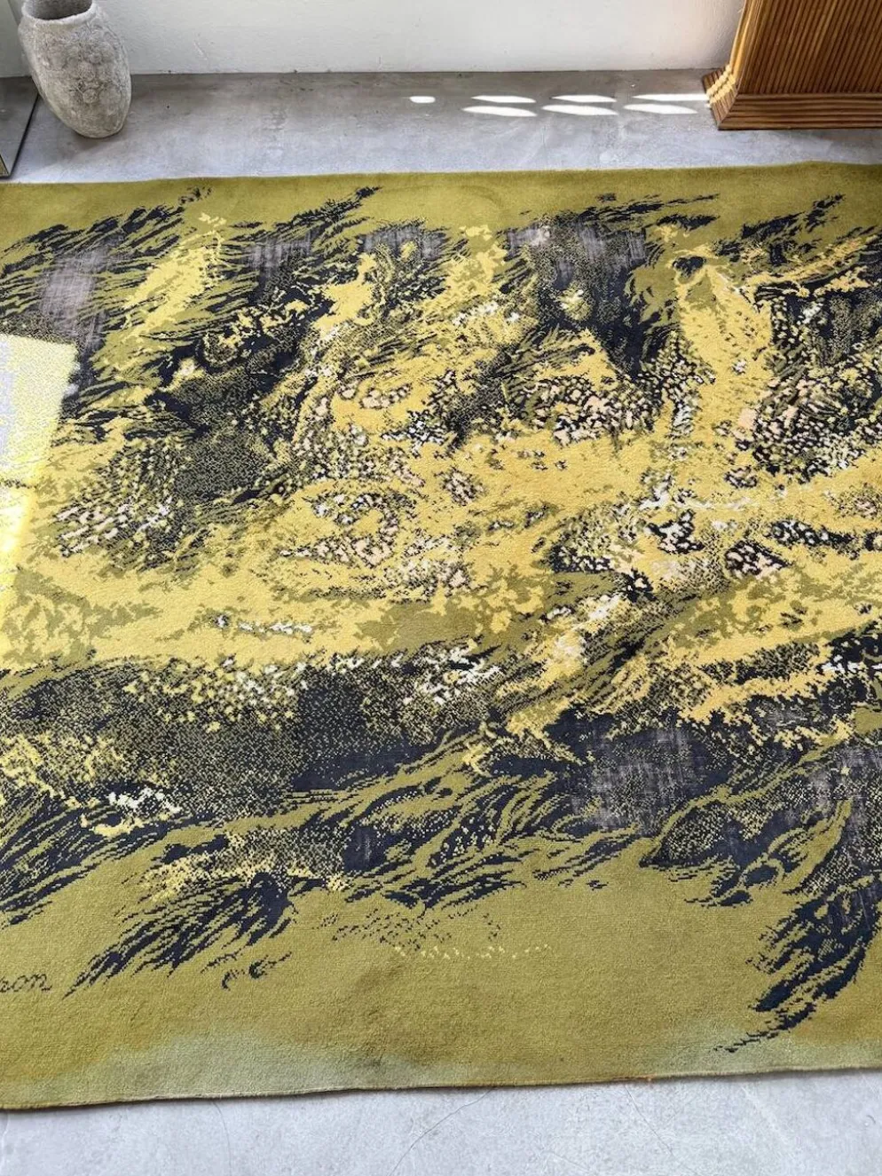 Tapis laine René Fumeron 1960 modèle Nevada
