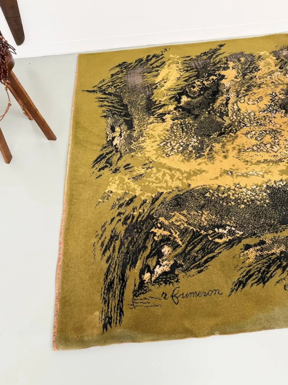 Tapis laine René Fumeron 1960 modèle Nevada