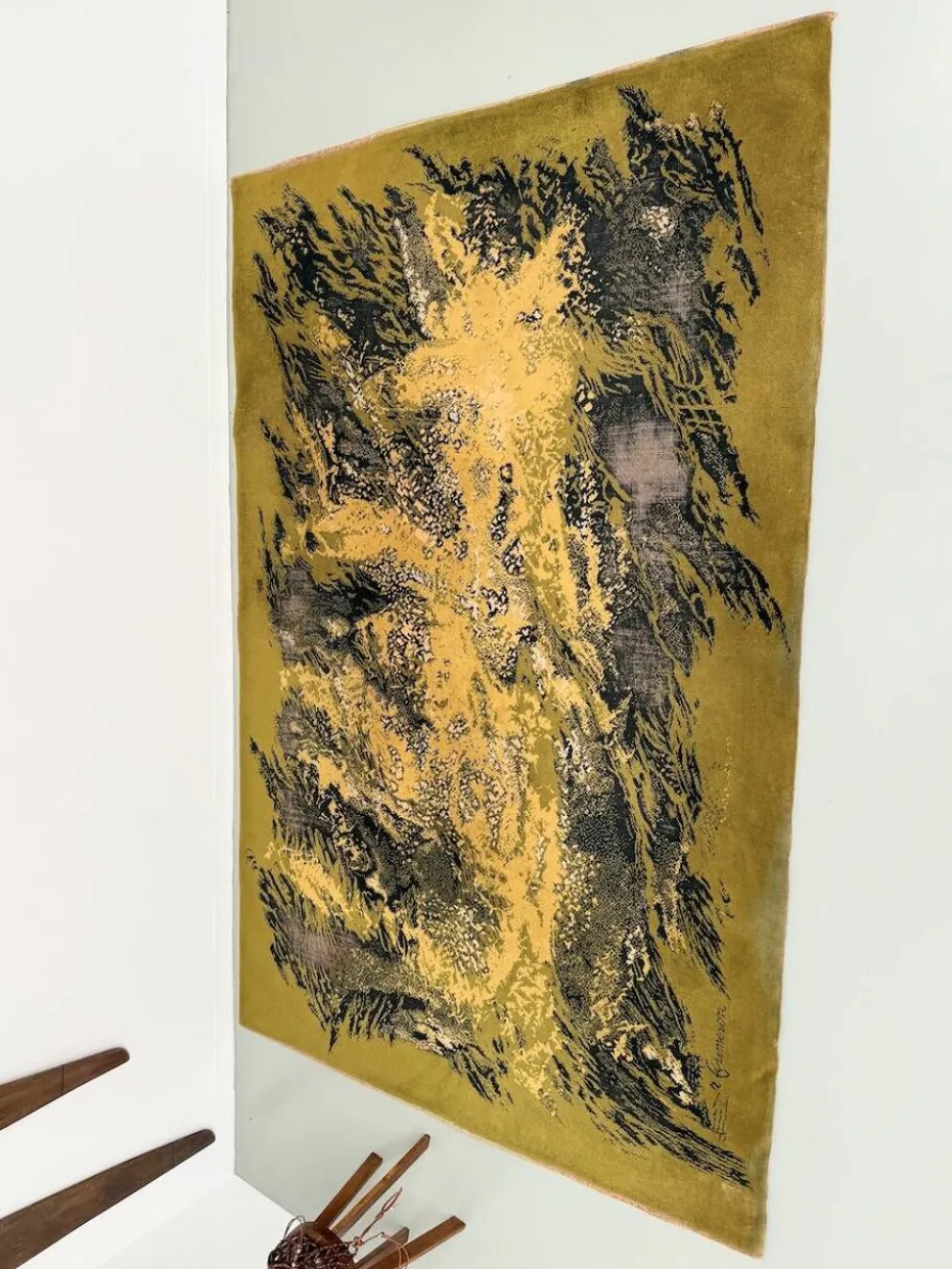 Tapis laine René Fumeron 1960 modèle Nevada