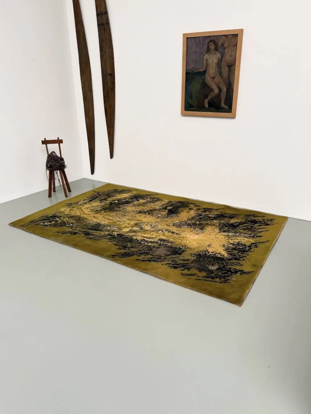 Tapis laine René Fumeron 1960 modèle Nevada