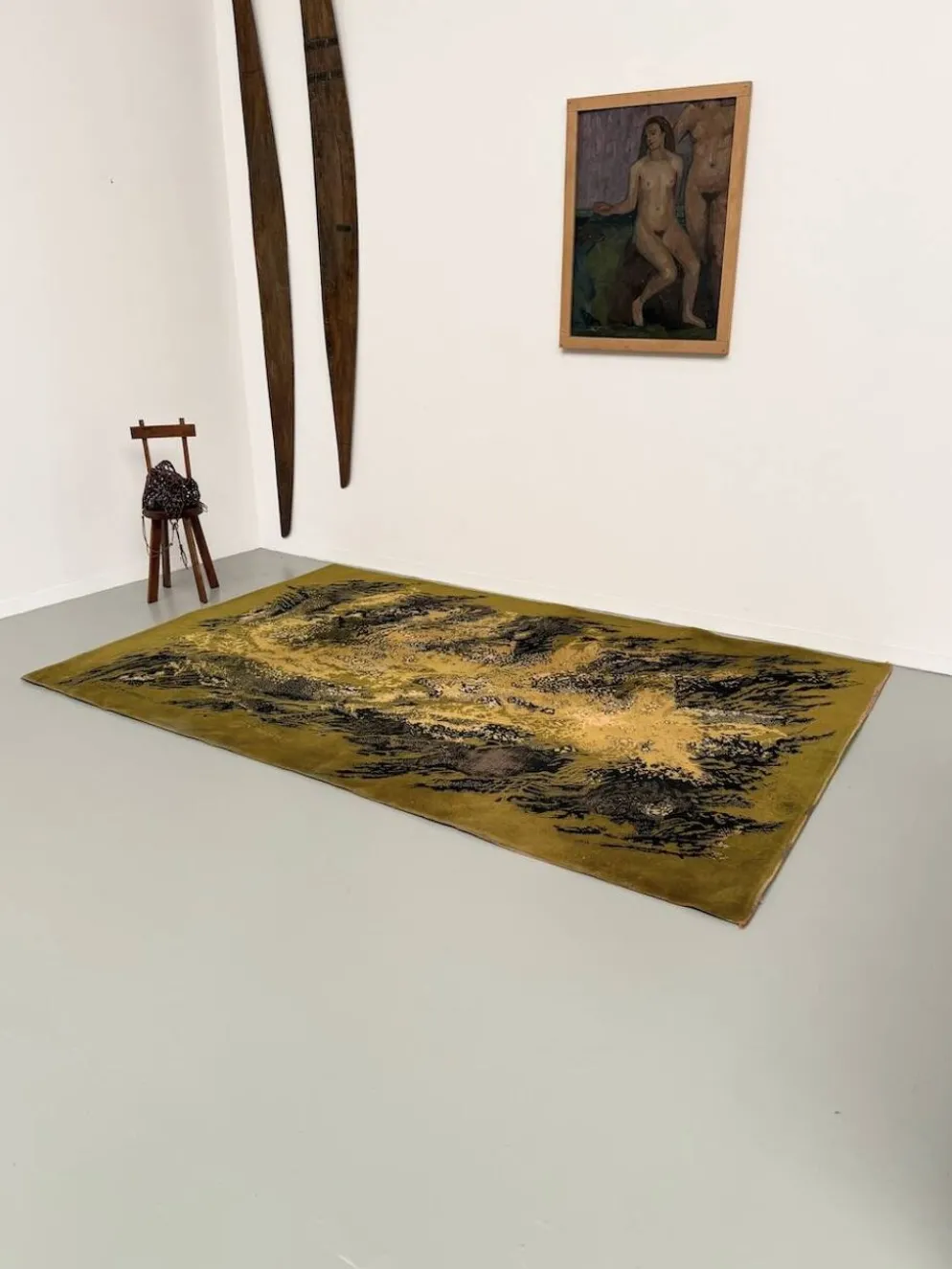 Tapis laine René Fumeron 1960 modèle Nevada