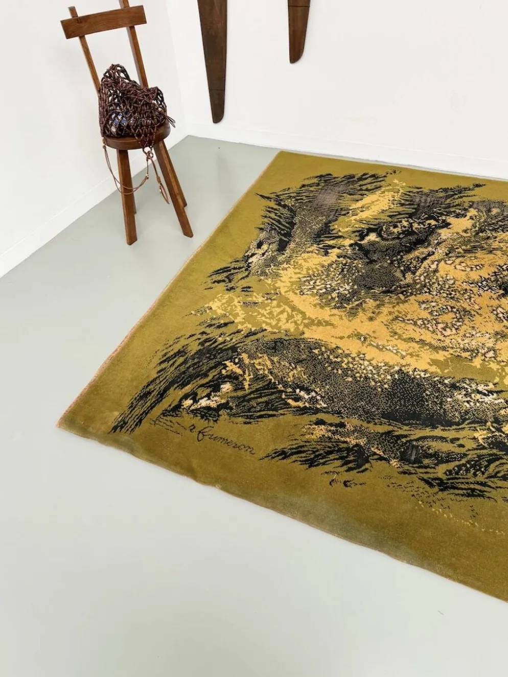 Tapis laine René Fumeron 1960 modèle Nevada