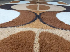 Tapis louis de poortere haïti 220x170 - vintage 70s space age