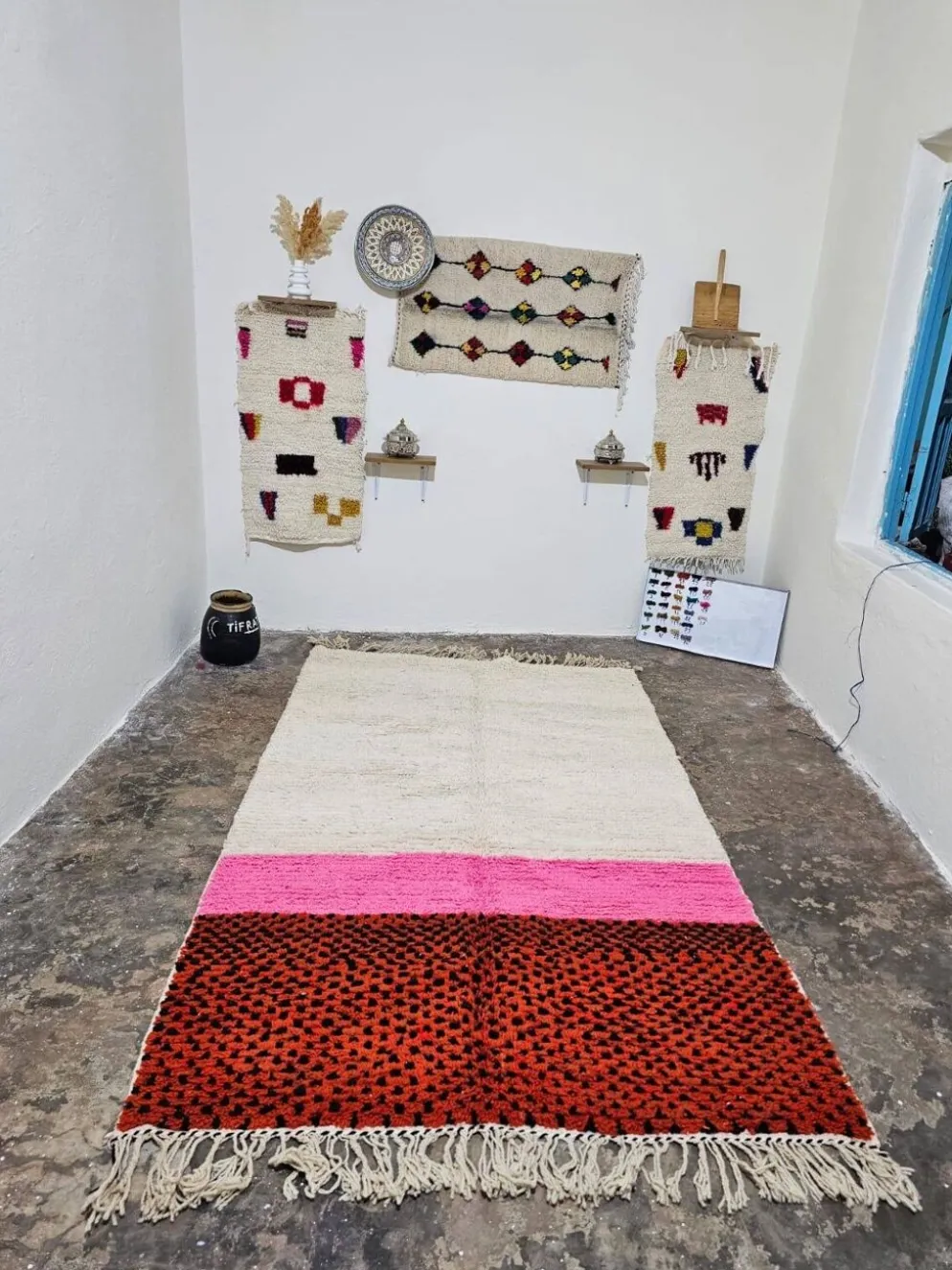 Tapis marocain berbère en laine