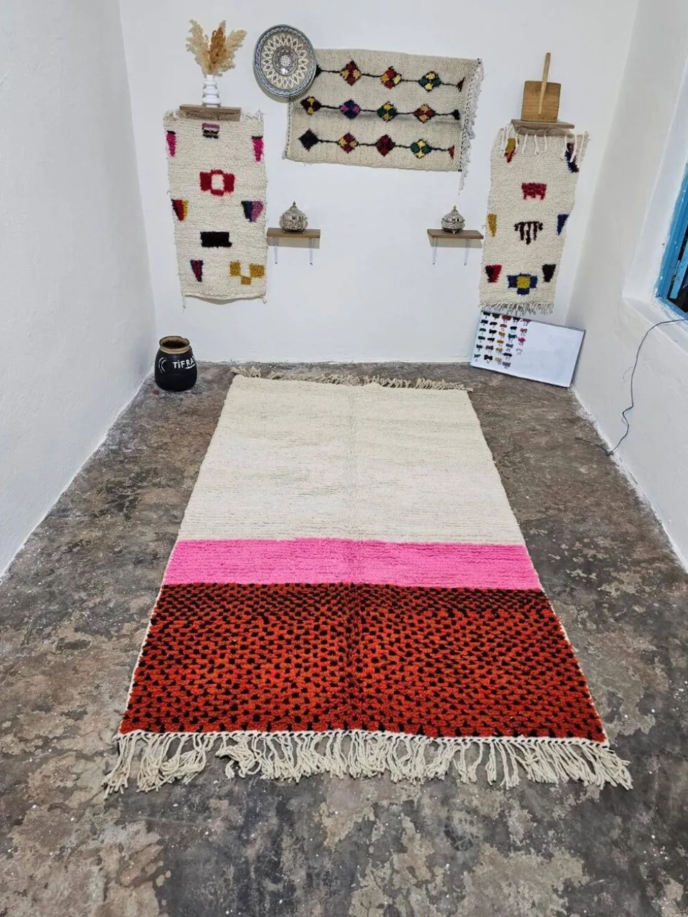 Tapis marocain berbère en laine