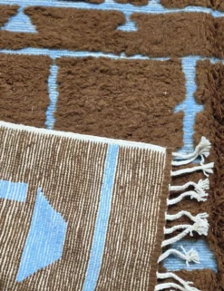 Tapis Marocain Brun Chocolat - 240 x 220 cm