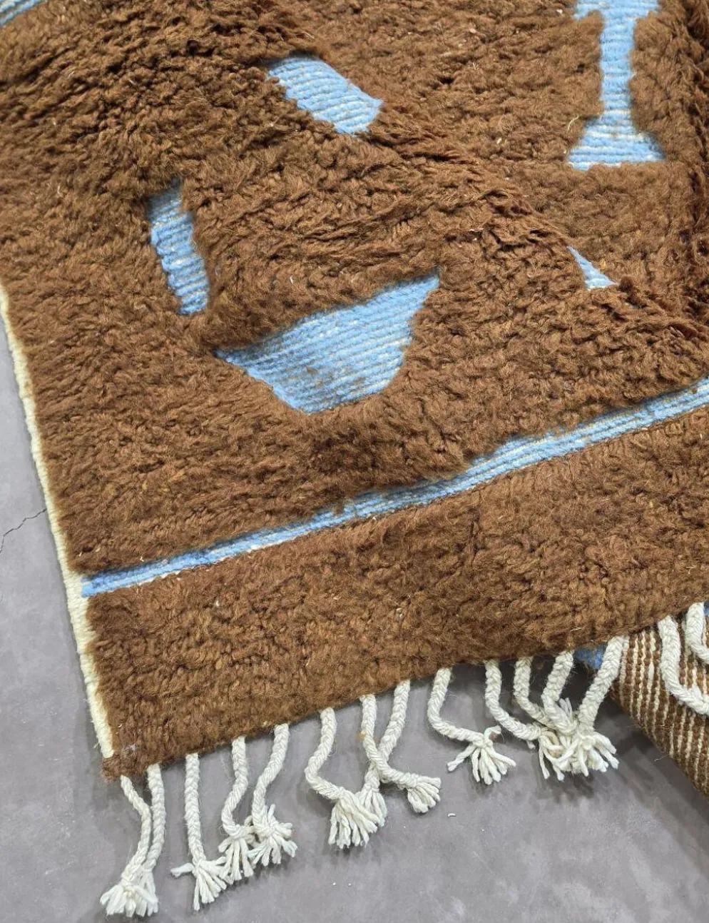 Tapis Marocain Brun Chocolat - 240 x 220 cm