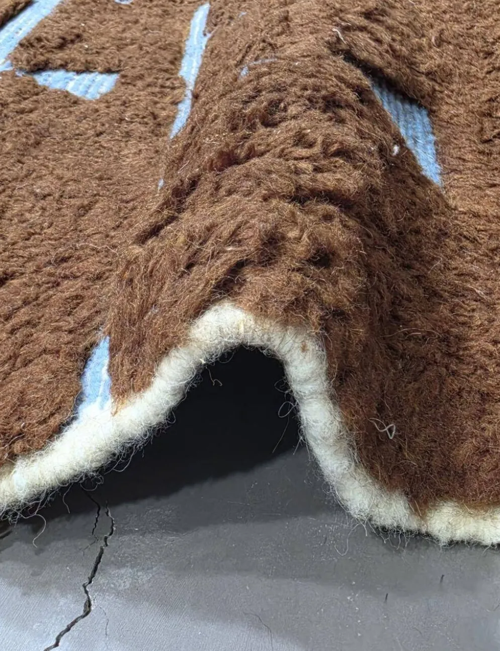 Tapis Marocain Brun Chocolat - 240 x 220 cm