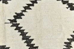 Tapis marocain moderne super doux blanc neutre 7x10, 216x294 cm