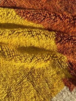 Tapis marocain Mrirt sur mesure en laine naturelle, Atlas Sunset