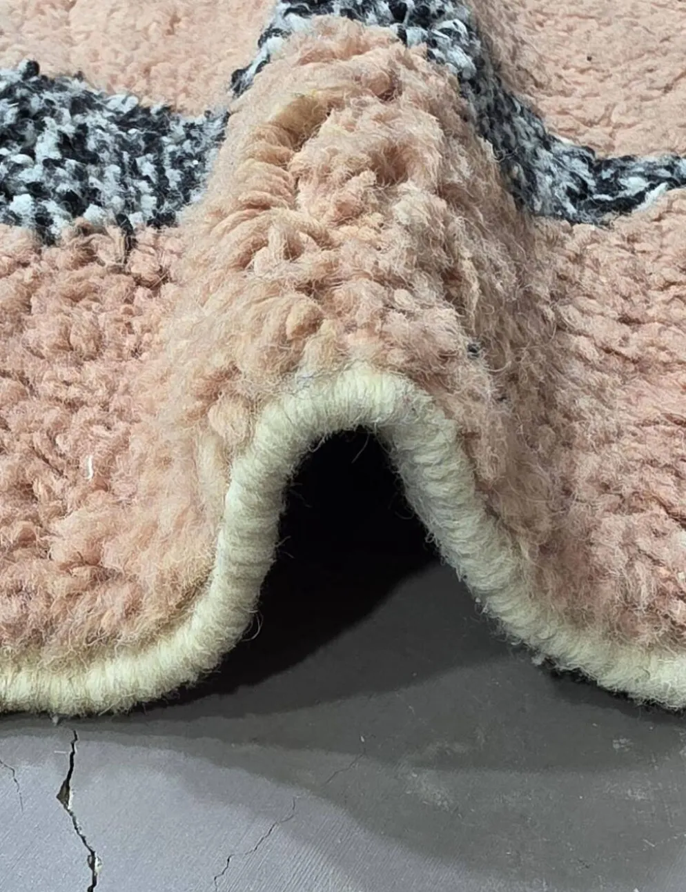 Tapis Marocain Rose Poudré - 309 x 197 cm