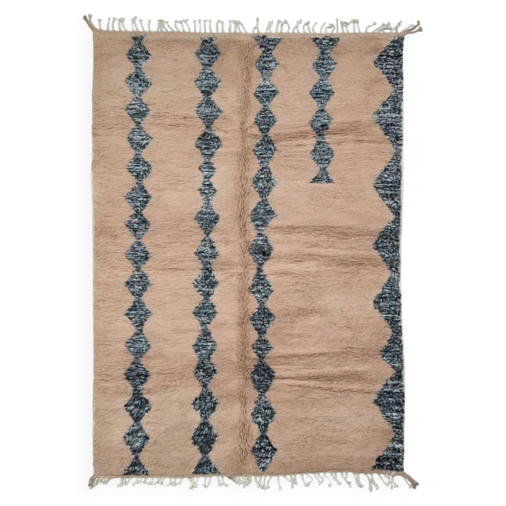 Tapis Marocain Rose Poudré - 309 x 197 cm