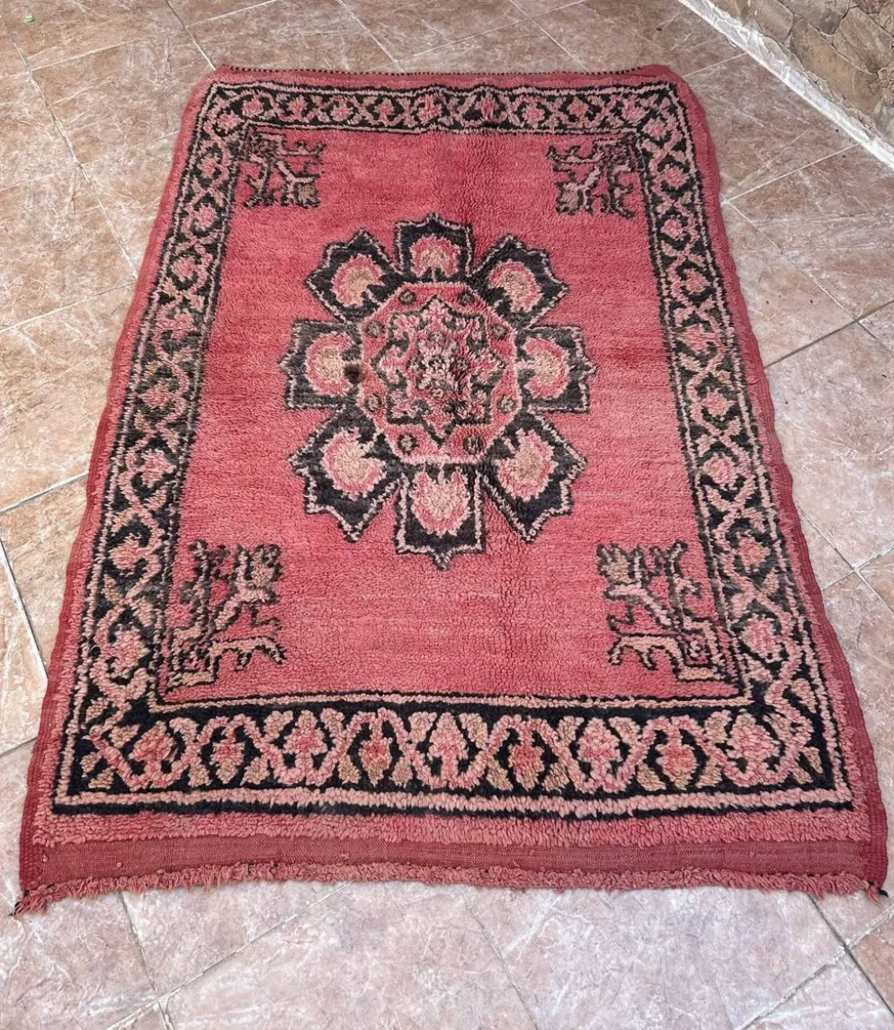 Tapis marocain -tapis fait main - Tapis berbère en laine - Tapis de sol