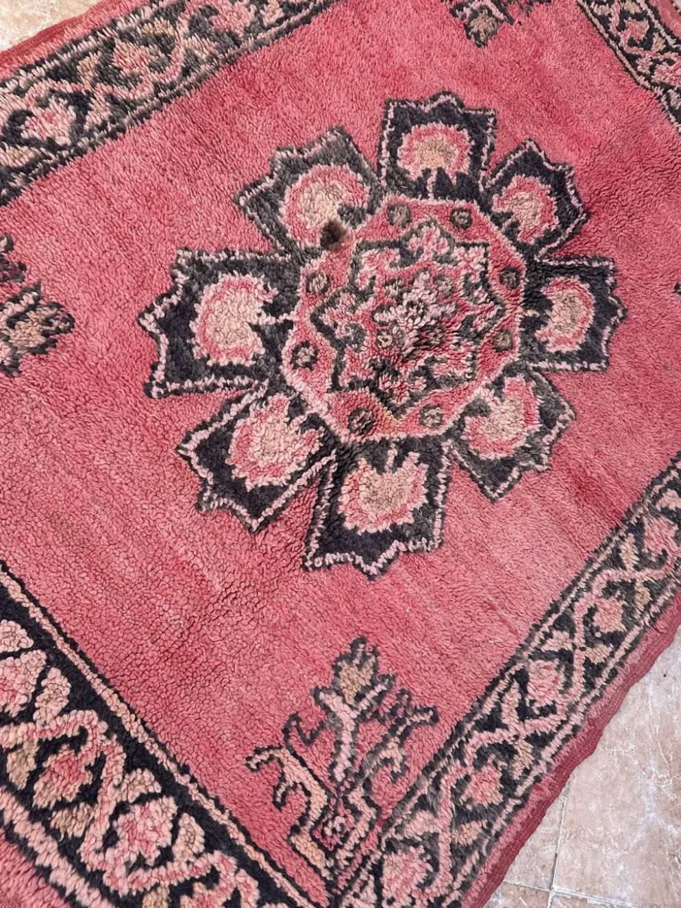 Tapis marocain -tapis fait main - Tapis berbère en laine - Tapis de sol