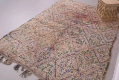 Tapis marocain vintage 183 x 257 cm - Tapis en laine berbère - Tapis bohème fait main