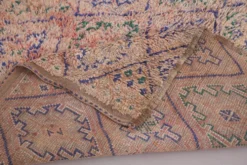 Tapis marocain vintage 183 x 257 cm - Tapis en laine berbère - Tapis bohème fait main