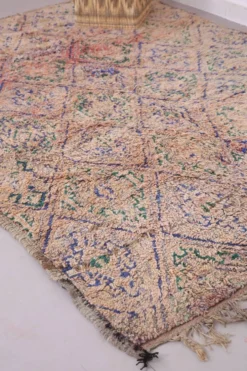 Tapis marocain vintage 183 x 257 cm - Tapis en laine berbère - Tapis bohème fait main