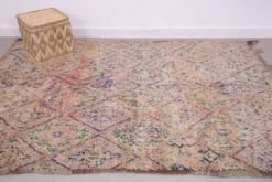 Tapis marocain vintage 183 x 257 cm - Tapis en laine berbère - Tapis bohème fait main