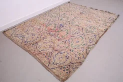 Tapis marocain vintage 183 x 257 cm - Tapis en laine berbère - Tapis bohème fait main