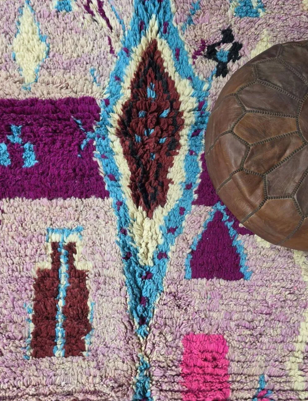 Tapis Marocain Violet - 296 x 172 cm