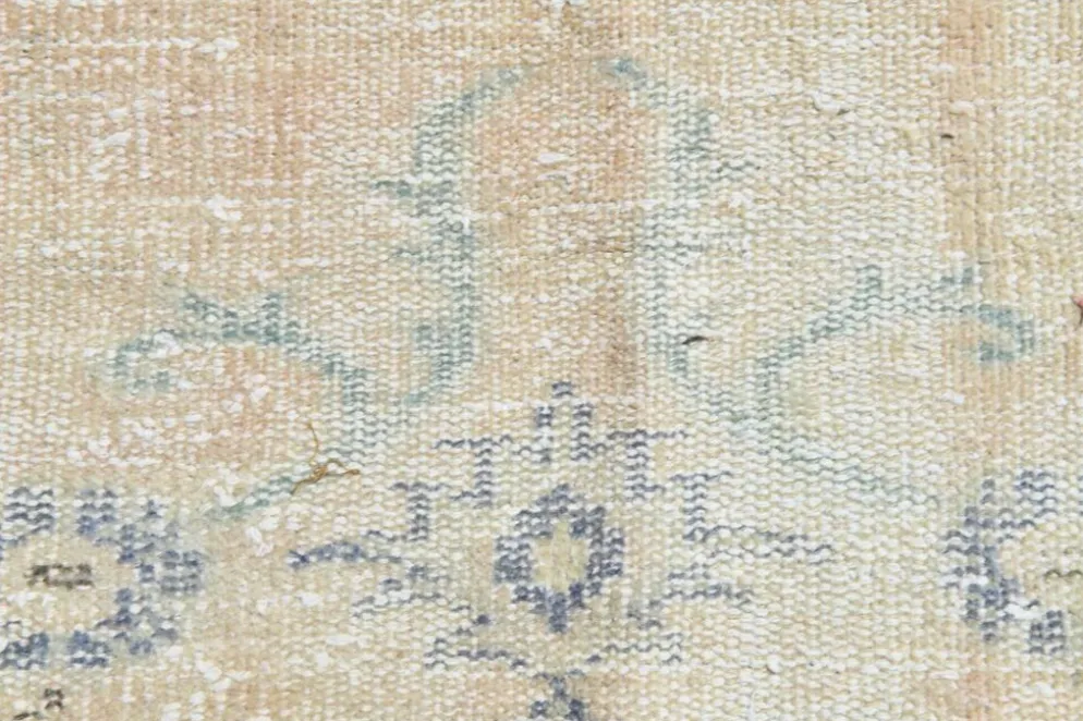 Tapis Médaillon Neutre Pâle, Tapis Vintage Bleu Poudré, 190x290 Cm