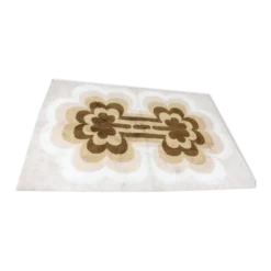 Tapis mid-century scandinave beige style ege rya 1970s