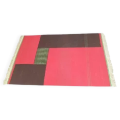 Tapis moderniste géométrique tchécoslovaque