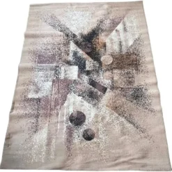 Tapis/moquette abstrait de grand design des années 1980, Tchécoslovaquie