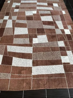 Tapis/moquette abstrait des années 1960, Tchécoslovaquie - bouclé