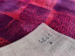 Tapis / moquette géométrique abstrait de style mid-century, années 1970 / Tchécoslovaquie