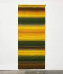 Tapis mural en laine moderne du milieu du siècle avec design aux couleurs Rentukka par Ulpu Räty, Tampere, Finlande, années 1960