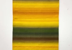Tapis mural en laine moderne du milieu du siècle avec design aux couleurs Rentukka par Ulpu Räty, Tampere, Finlande, années 1960