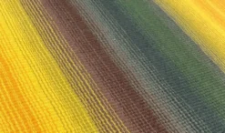 Tapis mural en laine moderne du milieu du siècle avec design aux couleurs Rentukka par Ulpu Räty, Tampere, Finlande, années 1960