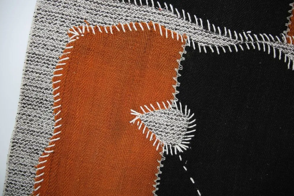 Tapis mural turc vintage en laine, tapisserie faite à la main, 72x106 cm