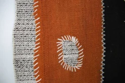 Tapis mural turc vintage en laine, tapisserie faite à la main, 72x106 cm