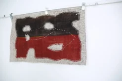 Tapis mural vintage, tapisserie tissée bohème, art mural, 64x104 cm