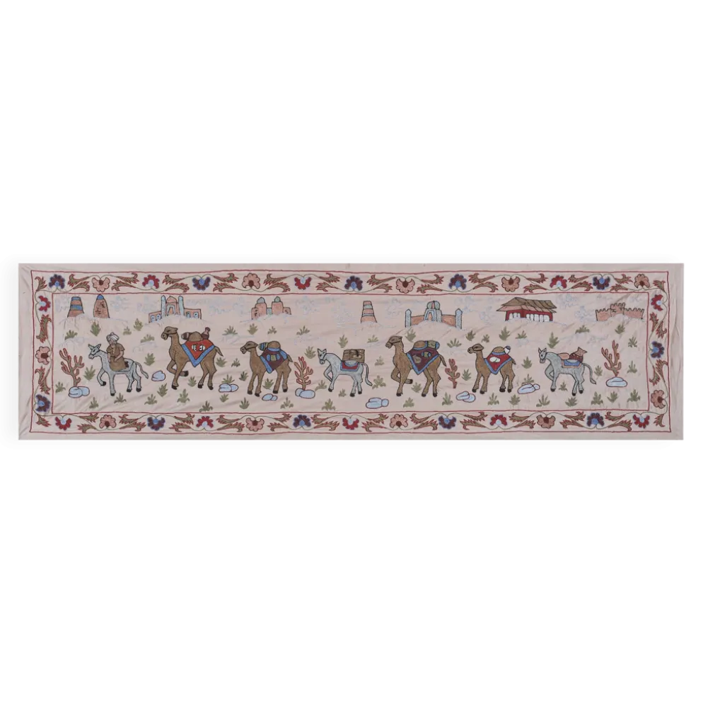 Tapis noué à la main, tapis turc vintage 52x190 cm