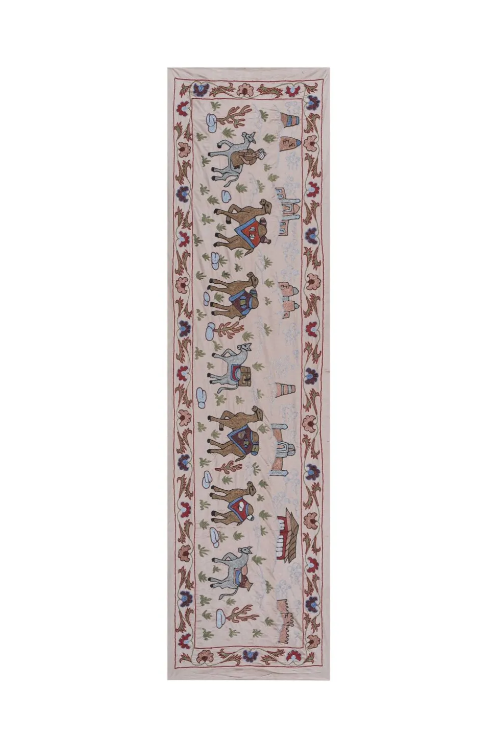 Tapis noué à la main, tapis turc vintage 52x190 cm