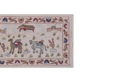 Tapis noué à la main, tapis turc vintage 52x190 cm