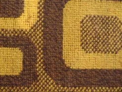 Tapis op-art moderniste avec motif graphique abstrait par Magura, Allemagne, années 1960.