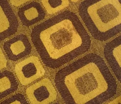 Tapis op-art moderniste avec motif graphique abstrait par Magura, Allemagne, années 1960.