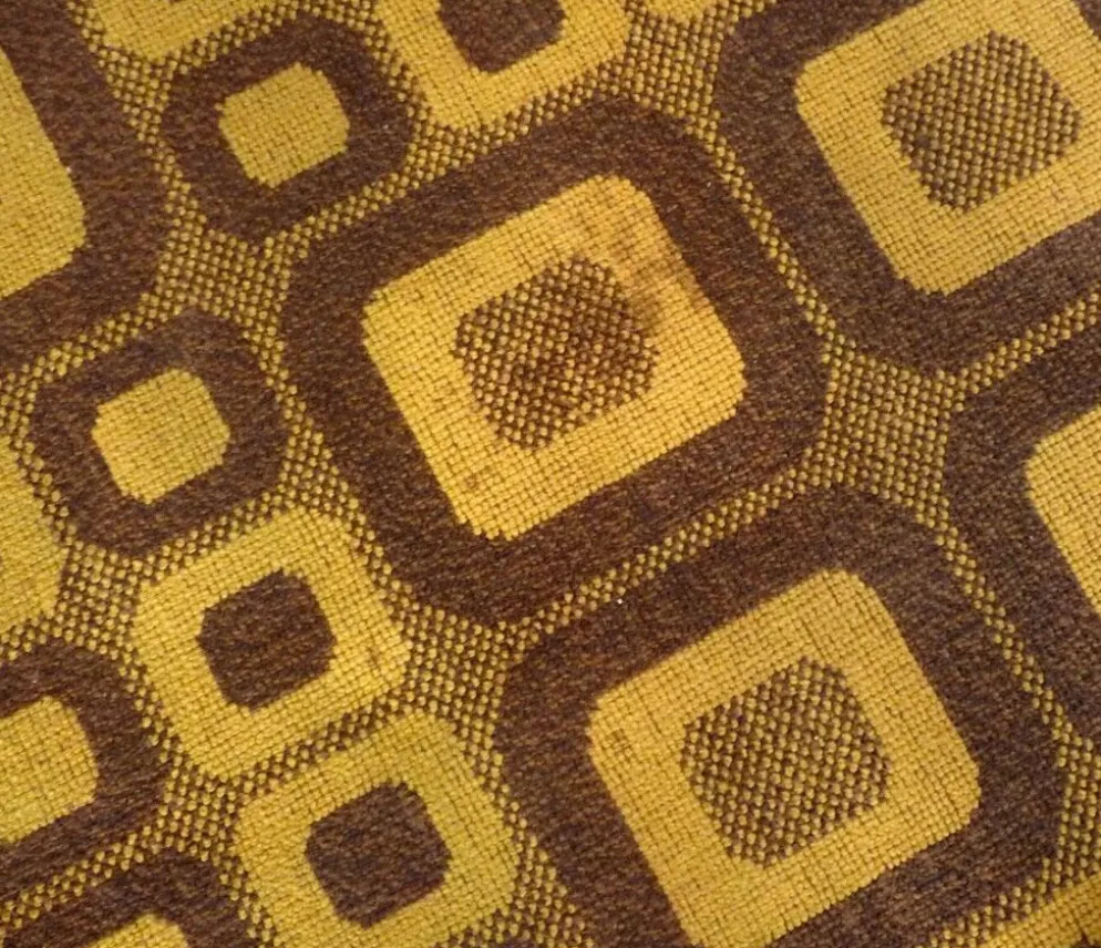 Tapis op-art moderniste avec motif graphique abstrait par Magura, Allemagne, années 1960.