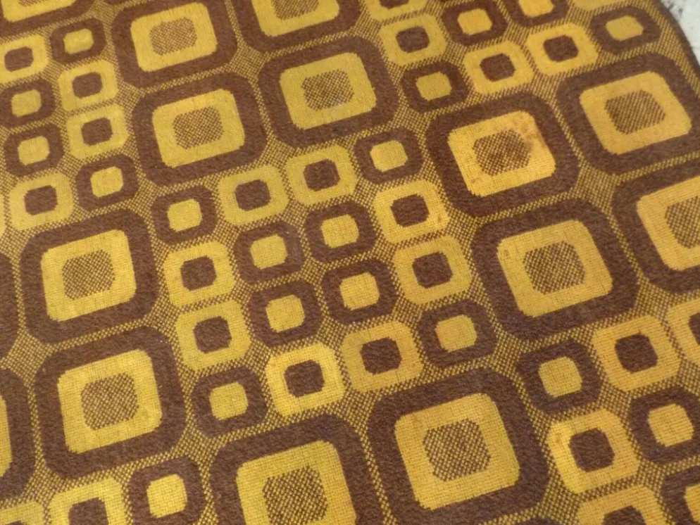 Tapis op-art moderniste avec motif graphique abstrait par Magura, Allemagne, années 1960.