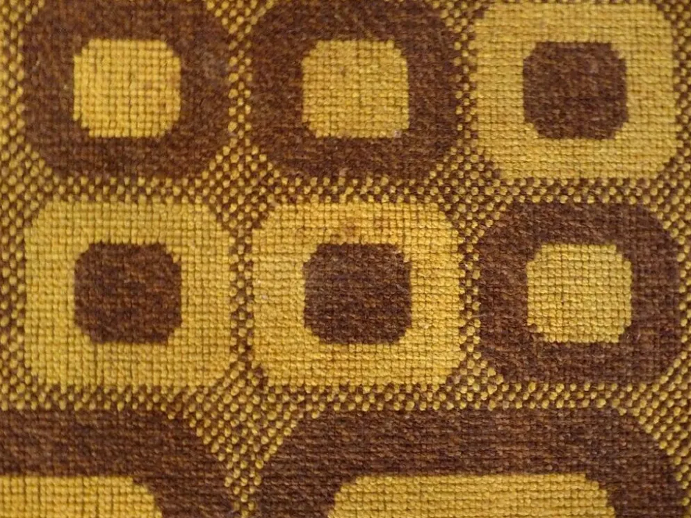 Tapis op-art moderniste avec motif graphique abstrait par Magura, Allemagne, années 1960.