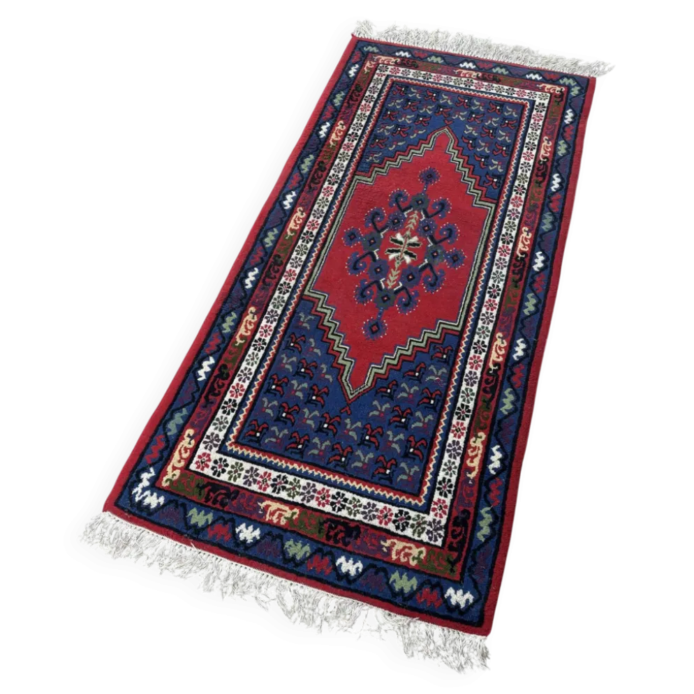Tapis oriental en laine tissé à la main – 220 × 100 cm