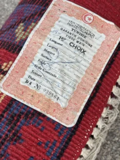 Tapis oriental en laine tissé à la main – 220 × 100 cm